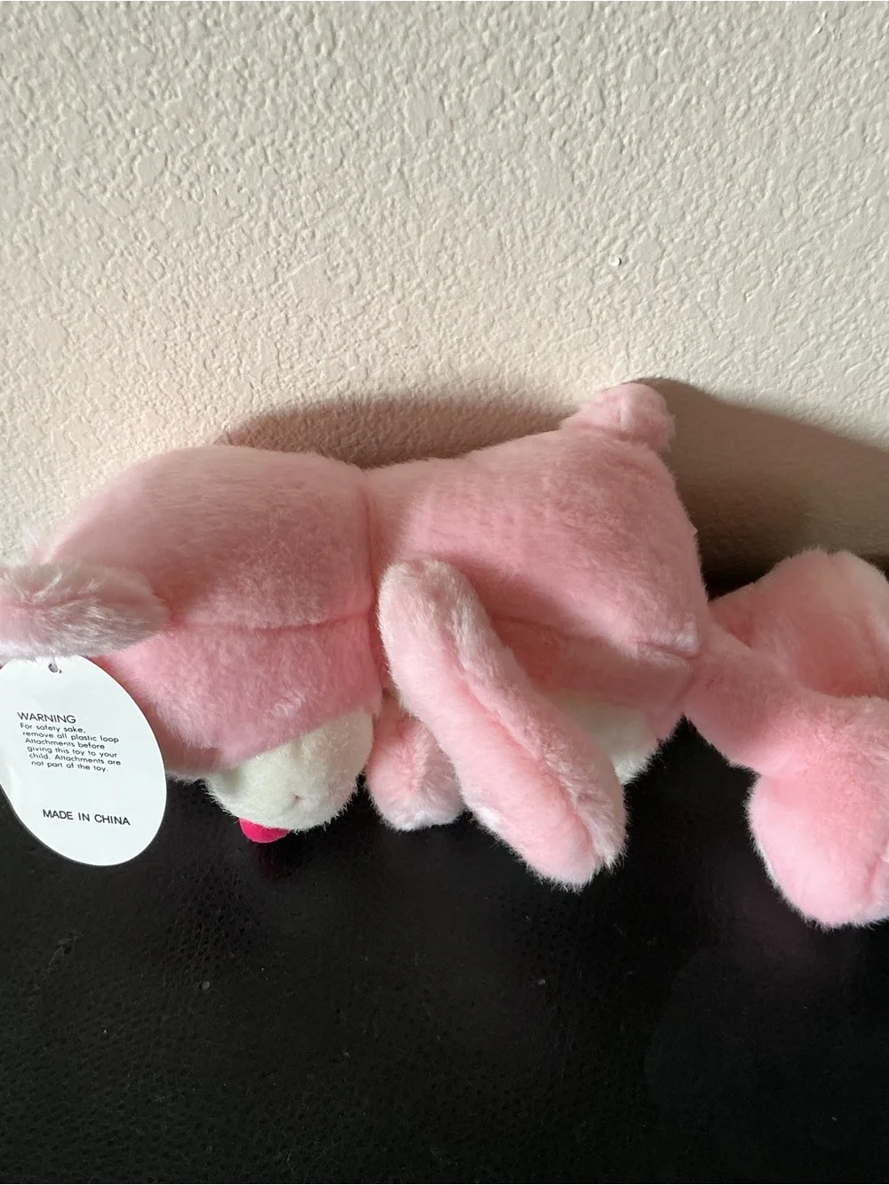 VTG Circus Circus Pink Ice Cream Cone Fakie Care Bear Plush Stuffed Animal
